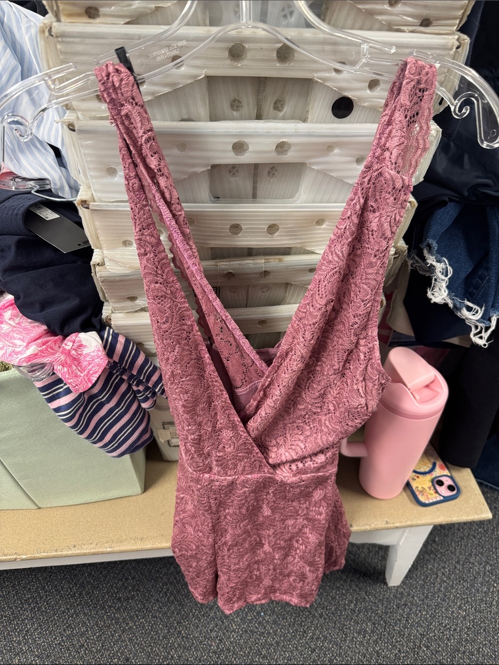 Bebe lace romper L // 080151